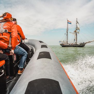 Speedboat tocht in Oostende