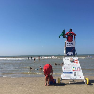 Redders aan de Belgische kust