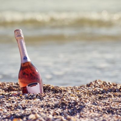 Champagne proeven aan zee