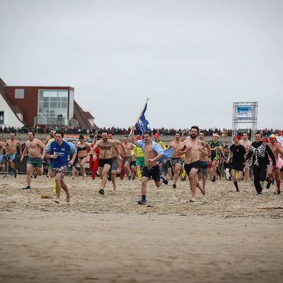 Nieuwjaarsduik in Oostende