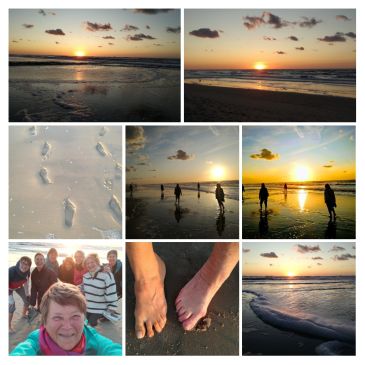 Yoga en wandelmeditatie op het strand in Bredene in Bredene