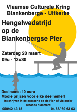Vishengelwedstrijd op de Belgische Pier in Blankenberge