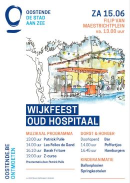 Wijkfeest Buurthuis Oud Hospitaal in Oostende