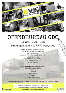 Opendeurdag Centrum Deeltijds Onderwijs in Oostende