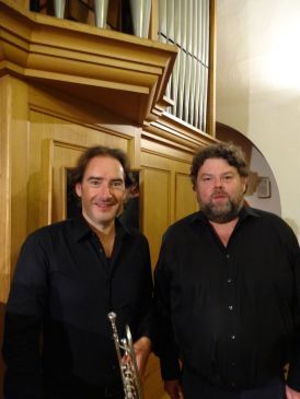 Concert met Alain De Rudder (trompet) en Jan Vermeire (orgel) in Koksijde