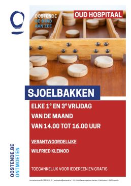 Sjoel (houtspel), elke 1e en 3e vrijdag van de maand. in Oostende