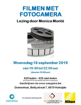 Filmen met fotocamera in Koksijde
