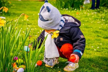 paaseierenraap op de kinderboerderij in De Panne