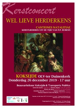 Wel Lieve Herderkens. Cantiones Natalitiae - Kerstconcert in Koksijde