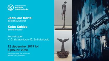 Jean-Luc Bertel en Kobe Sabbe (beeldhouw- en schilderkunst) in Koksijde