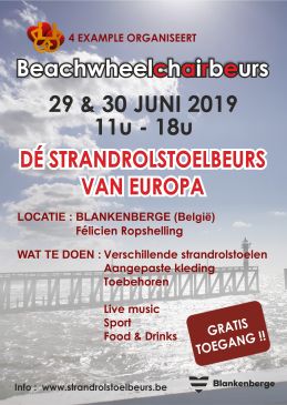 Beachwheelchairbeurs 2019 in Blankenberge