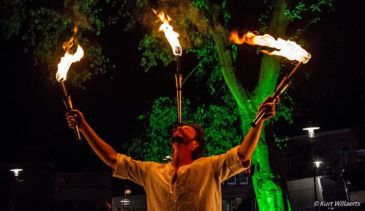 De Schoverik - Vuurshow in Knokke-Heist