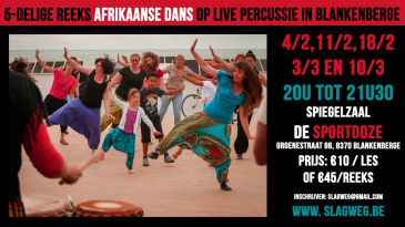 5-Delige reeks Afrikaanse dans op live muziek in Blankenberge