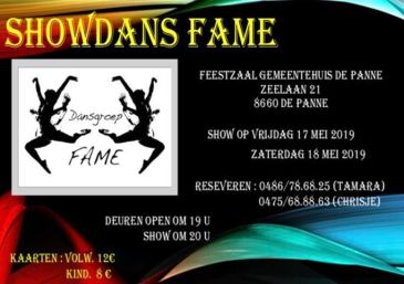 showdans Fame in De Panne