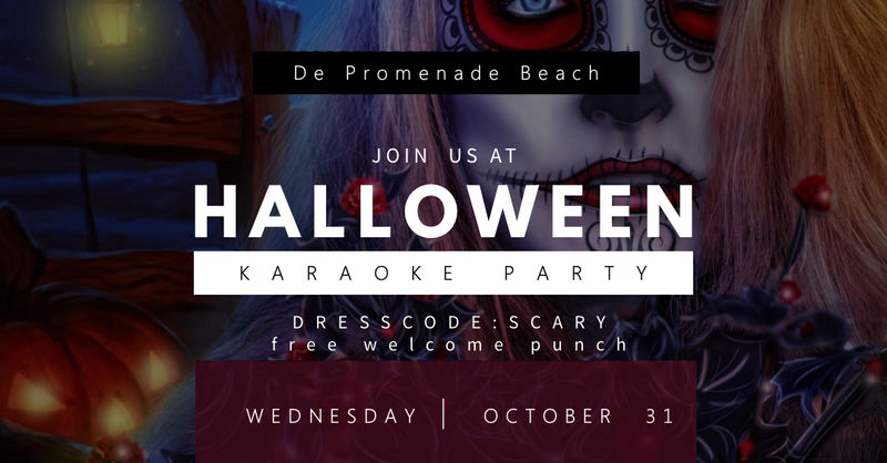 Halloween Karaoke Party Middelkerke De Promenade Beach