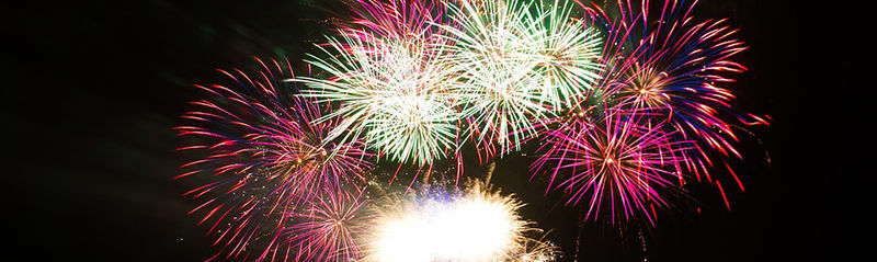 Vuurwerk nacht banner