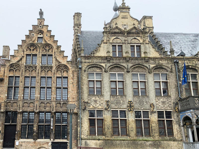 Gevels van gebouwen in Veurne