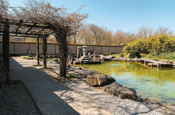 De Japanse tuin is écht een oase van rust.