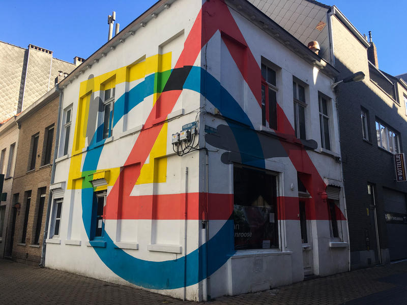 Crystal Ship Oostende muurschildering Streetart